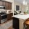 a kitchen with a large island
