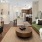a living room with a couch and a coffee table